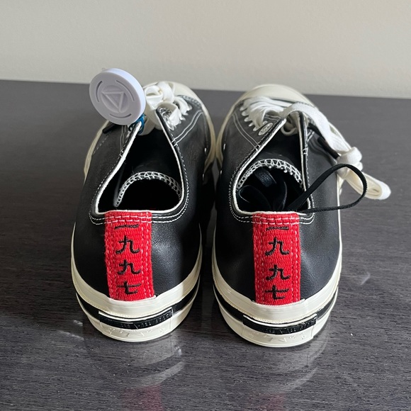 Converse x Kasina One Star Ox Low Top Black/Egret-Red Mens Size 7 - Picture 7 of 8